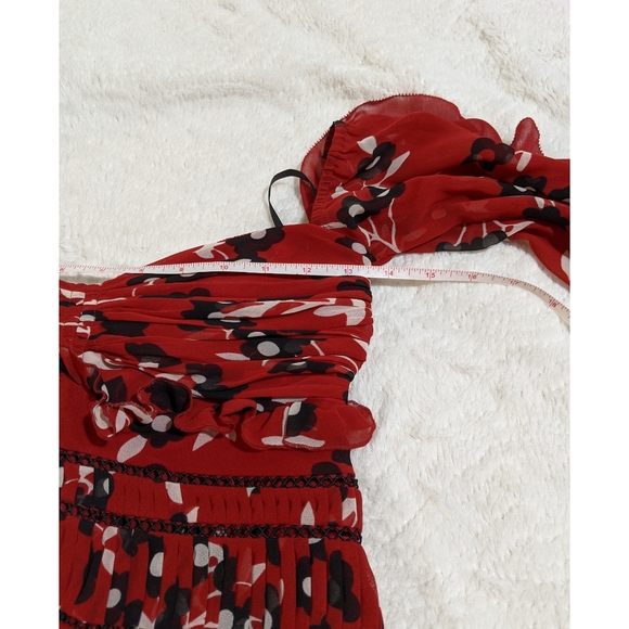 Self-Portrait Off-shoulder Long Sleeve Midi Dress - Picture 5 of 16